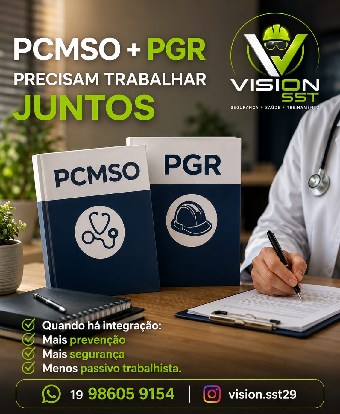 PCMSO e PGR precisam trabalhar juntos — Vision SST